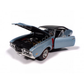 OLDSMOBILE HOLIDAY COUPE 442 (HEMMINGS) 1968 BLEU "CODE F TEAL FROST"