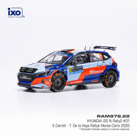 HYUNDAI I20 N RALLY2 31 CAMILI/DE LA HAYE WRC RALLYE MONTE-CARLO 2025