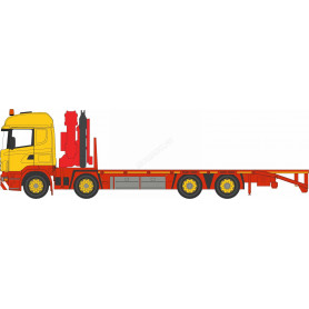 SCANIA CRANE LORRY JAUNE