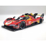 FERRARI 499P 3.0L TURBO V6 "TEAM FERRARI - AF CORSE" 51 A.PIER GUIDI / J.CALADO / A.GIOVINAZZI 24H DU MANS 2024 3EME (VITRINE)