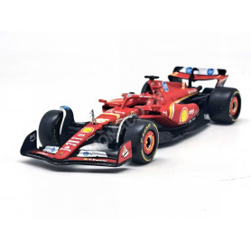 FERRARI F1 SF-24 TEAM SCUDERIA FERRARI 16 CHARLES LECLERC GRAND PRIX DE MONACO 2024 1ER (BOITAGE SOUPLE)