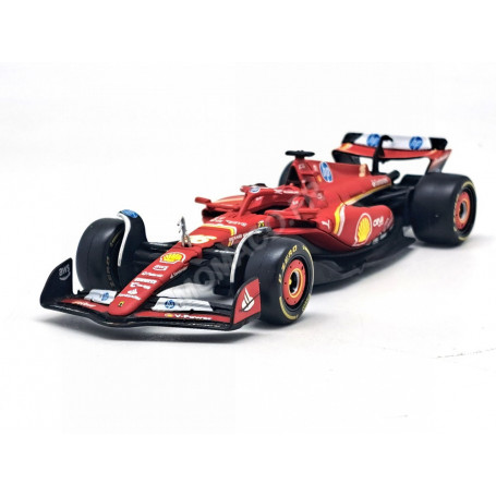 FERRARI F1 SF-24 TEAM SCUDERIA FERRARI 16 CHARLES LECLERC GRAND PRIX DE MONACO 2024 1ER (BOITAGE SOUPLE)