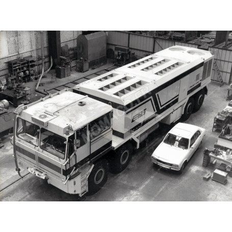 CREUSOT-LOIRE CAMION DYNAMOMETRIQUE "ETAS - CREUSOT-LOIRE" POUR TEST DE VEHICULE MILITAIRE 1970