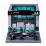SET PIT STOP : FIGURINES MECANICIENS AVEC STAND ET ACCESSOIRES MERCEDES-BENZ AMG F1 W15 RUSSELL