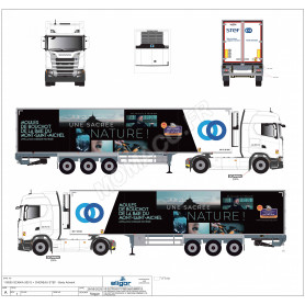 SCANIA 500S REMORQUE CHEREAU STEF "MOULES DE BOUCHOT"