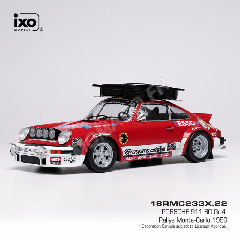 1/18 ポルシェ911SC Gr.4 ラリー モンテカルロ 1980 IXO製 PORSCHE 911 SC GR.4 RALLYE MONTE-CARLO 1980