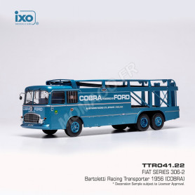 FIAT BARTOLETTI 306/2 TRANSPORTEUR FORD COBRA 1956 BLEU
