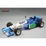 BENETTON B196 AVEC PNEUS PLUIE 3 JEAN ALESI GRAND PRIX DU BRESIL 1996 AVEC FIGURINE