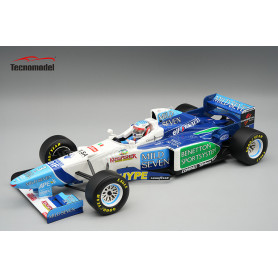 BENETTON B196 3 JEAN ALESI GRAND PRIX D'ARGENTINE 1996 AVEC FIGURINE