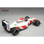 FOOTWORK FA13 AVEC PNEUS PLUIE 10 AGURI SUZUKI GRAND PRIX DE BELGIQUE 1992 AVEC FIGURINE