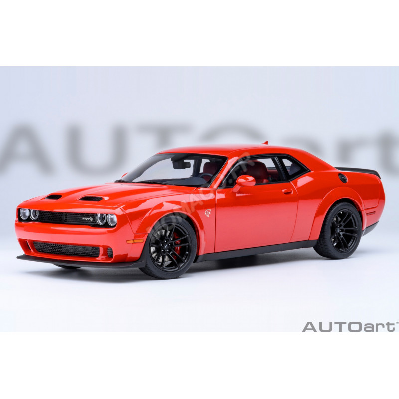 Porte-clés 3D Dodge Challenger Rouge Orangé, Collection, Cadeau Parfait