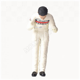 FIGURINE MECANICIEN "LANCIA - MARTINI RACING" PENCHE