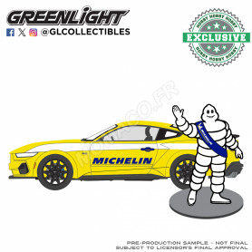 FORD MUSTANG GT 2024 AVEC FIGURINE "HOMME MICHELIN"