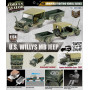 JEEP WILLYS MB "U.S.ARMY" AVEC REMORQUE