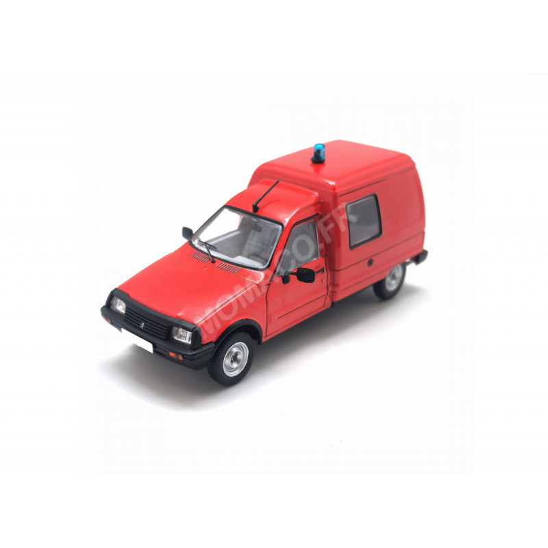 Miniature Citroën C15 Rouge + Décalques Pompier ODEON 1/43 - Fourgonnette Transformable, Métal Et Plastique - Réf 178