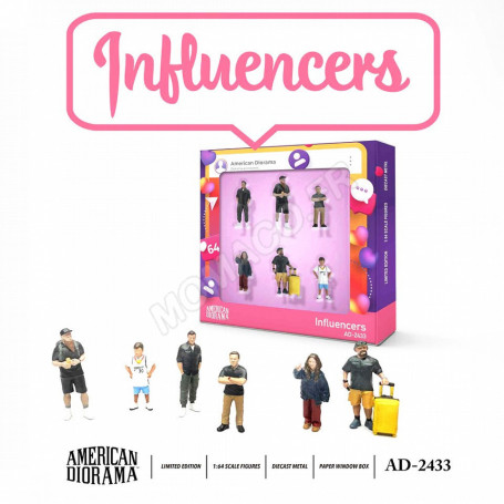 SET DE FIGURINE : 6 PERSONNAGES "INFLUENCERS"