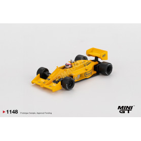 LOTUS 99T 1 SATORU NAKAJIMA GRAND PRIX DE MONACO 1987 AVEC FIGURINE