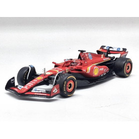 FERRARI F1 SF-24 TEAM SCUDERIA FERRARI 16 CHARLES LECLERC GRAND PRIX DE MONACO 2024 1ER (PACKAGING PREMIUM AVEC CASQUE)