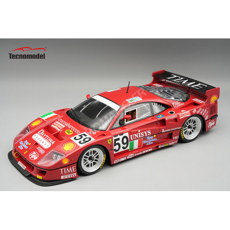 FERRARI F40 GTE AVEC OUVERTURE ET FERMETURE DU COFFRE MOTEUR PAR SYSTEME MAGNETIQUE 59 NAPPI/DONOVAN/OOTA 24H DU MANS 1996