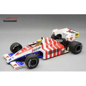 TOLEMAN TG 184 19 AYRTON SENNA GRAND PRIX DE PORTOGALLO 1984 AVEC FIGURINE
