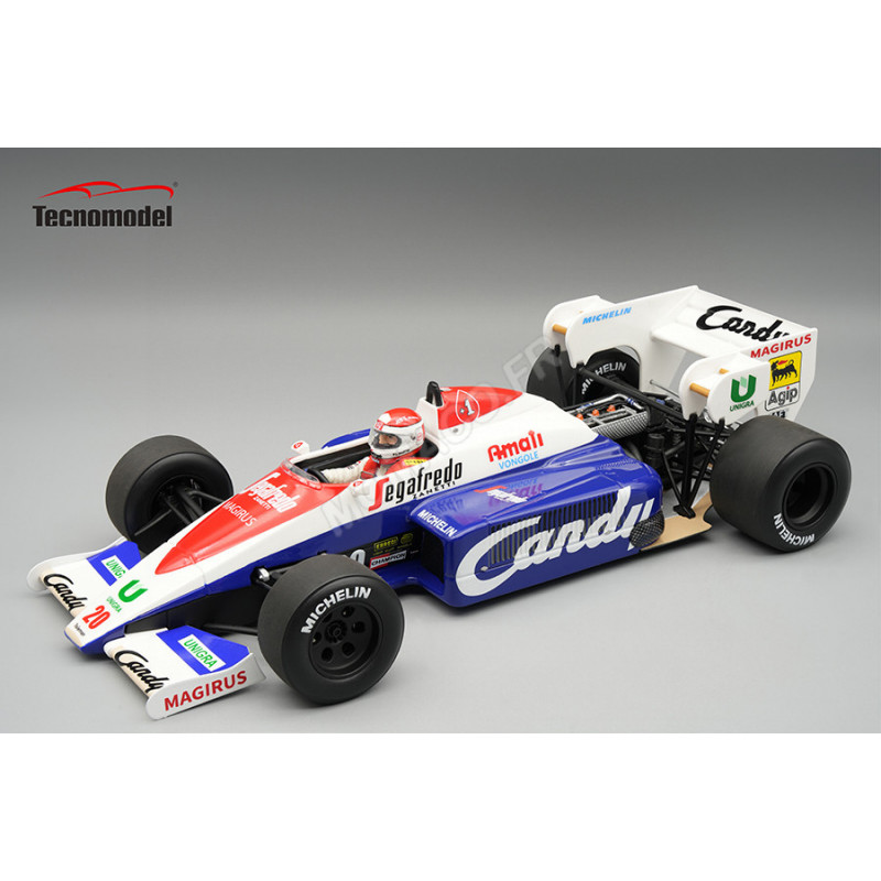 Modèle Réduit Toleman - F1 Tg184 Hart Turbo N 20 Usa Gp  With Pilot Figure 1984 Johnny Cecotto