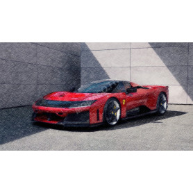FERRARI F80 2025 ROUGE