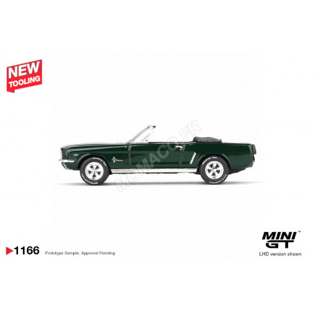 FORD MUSTANG CONVERTIBLE 1964 VERT "HIGHLAND GREEN" (BLISTER EDITION) (LHD) (EPUISE)