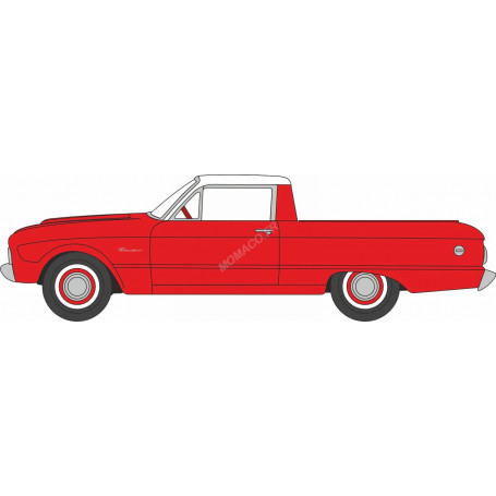 FORD FALCON RANCHERO 1960 MONTE CARLO RED/CORINTHIAN WHITE