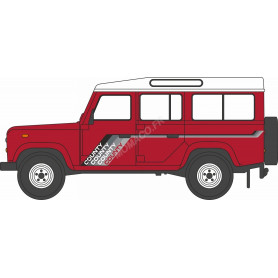 LAND ROVER DEFENDER LWB STATION WAGON ROUGE MASAI