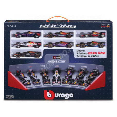 PACK DE 7 FORMULE 1 : RED BULL AVEC PRESENTOIR