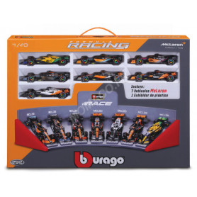 PACK DE 7 FORMULE 1 : MC LAREN AVEC PRESENTOIR