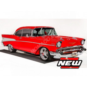 CHEVROLET BEL AIR CONVERTIBLE 1957 ROUGE