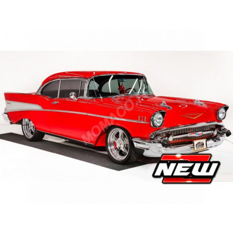CHEVROLET BEL AIR CONVERTIBLE 1957 ROUGE