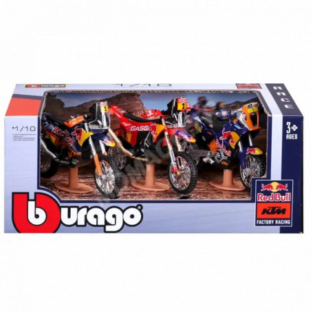 PACK DE 3 PIECES : MOTOCROSS RALLYE REDBULL