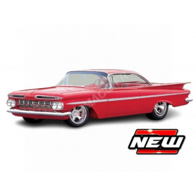 CHEVROLET IMPALA 1959 ROUGE