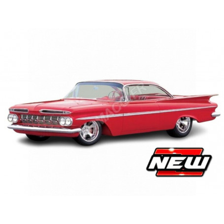 CHEVROLET IMPALA 1959 ROUGE