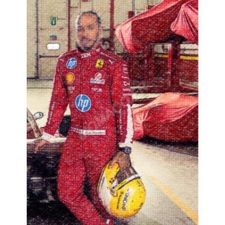 CASQUE F1 SF-25 TEAM SCUDERIA FERRARI HP 44 LEWIS HAMILTON GRAND PRIX DE MONZA 2025