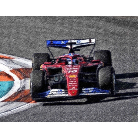 FERRARI F1 SF-25 TEAM SCUDERIA FERRARI HP 16 CHARLES LECLERC GRAND PRIX MIAMI 2025