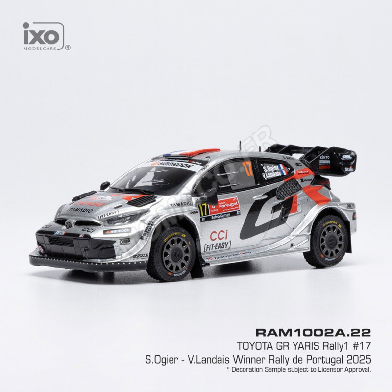 Modèle Réduit 1:18 IXO Toyota Yaris GR #17 - Vainqueur Du Rallye Finlande 2024 (Ogier/Landais) - Neuf