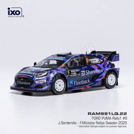 FORD PUMA RALLY 1 9 SERDERIDIS/MICLOTTE WRC RALLYE DE SUEDE 2025