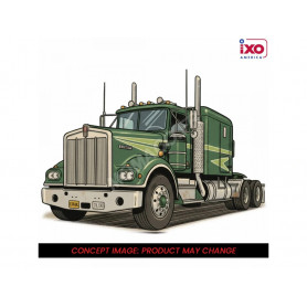 KENWORTH W 925 1974 VERT AVEC REMORQUE