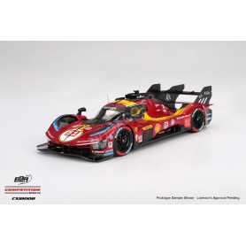 FERRARI 499P 3.0L TURBO V6 "TEAM FERRARI - AF CORSE" 51 A.PIER GUIDI / J.CALADO / A.GIOVINAZZI WEC 1812KM QATAR 2025 3EME