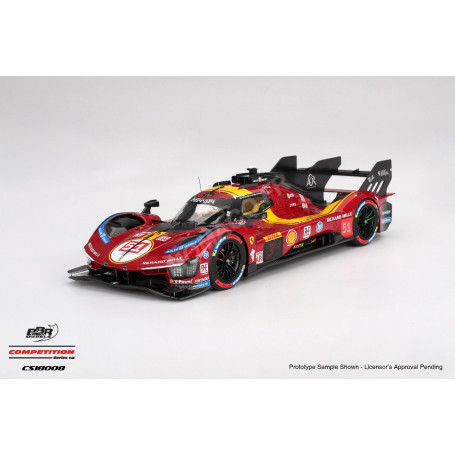 FERRARI 499P 3.0L TURBO V6 "TEAM FERRARI - AF CORSE" 51 A.PIER GUIDI / J.CALADO / A.GIOVINAZZI WEC 1812KM QATAR 2025 3EME