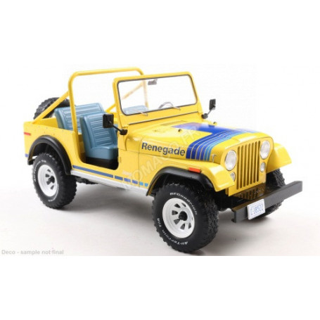 JEEP CJ-7 RENEGADE 1980 JAUNE CLAIR DECORE