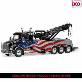 KENWORTH T880 WRECKER NOIR AVEC DECORATION AMERICAINE