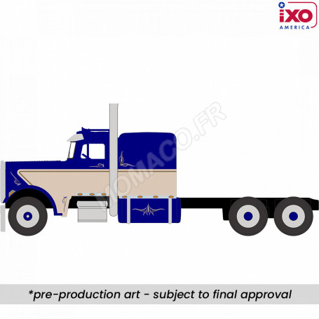 PETERBILT 359 1973 BLEU / BEIGE