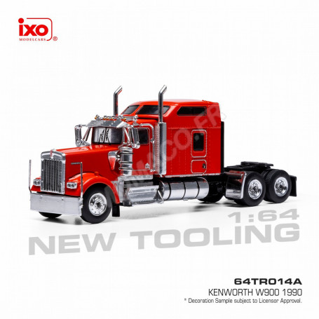 KENWORTH W900 SLEEPER CAB 1990 ROUGE