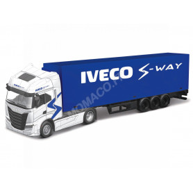 IVECO FIAT S-WAY 570 2021 ARGENT AVEC REMORQUE