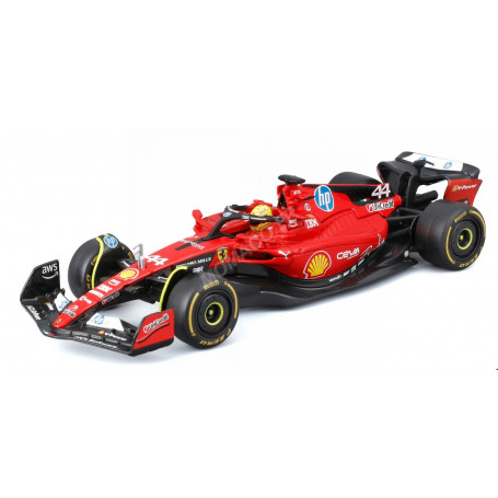 FERRARI F1 SF-23 TEAM SCUDERIA FERRARI HP 44 LEWIS HAMILTON TEST FIORANO 2025 (PACKAGING PREMIUM AVEC CASQUE)