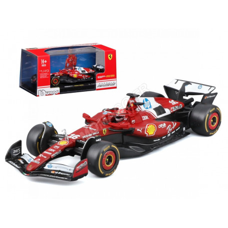 FERRARI F1 SF-25 TEAM SCUDERIA FERRARI HP 16 CHARLES LECLERC GRAND PRIX D'AUSTRALIE 2025 (PACKAGING PREMIUM AVEC CASQUE)